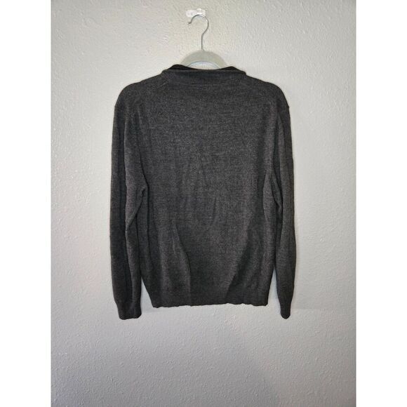 Club Room Men's Gray Merino Wool Blend Pullover Sweater Size Medium - Picture 3 of 6